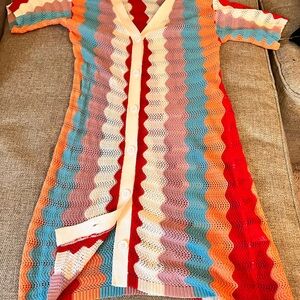 Form fitting cotton blend dresses